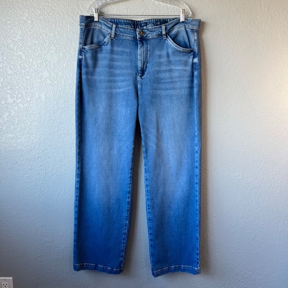 J. Jill High Rise Jean Trouser Wide Leg - Picture 2 of 10